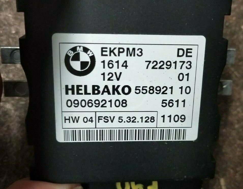 BMW E90 FUEL PUMP CONTROL MODULE/KIT ECU EKPM3 DE 1614 7229173 HELBAKO