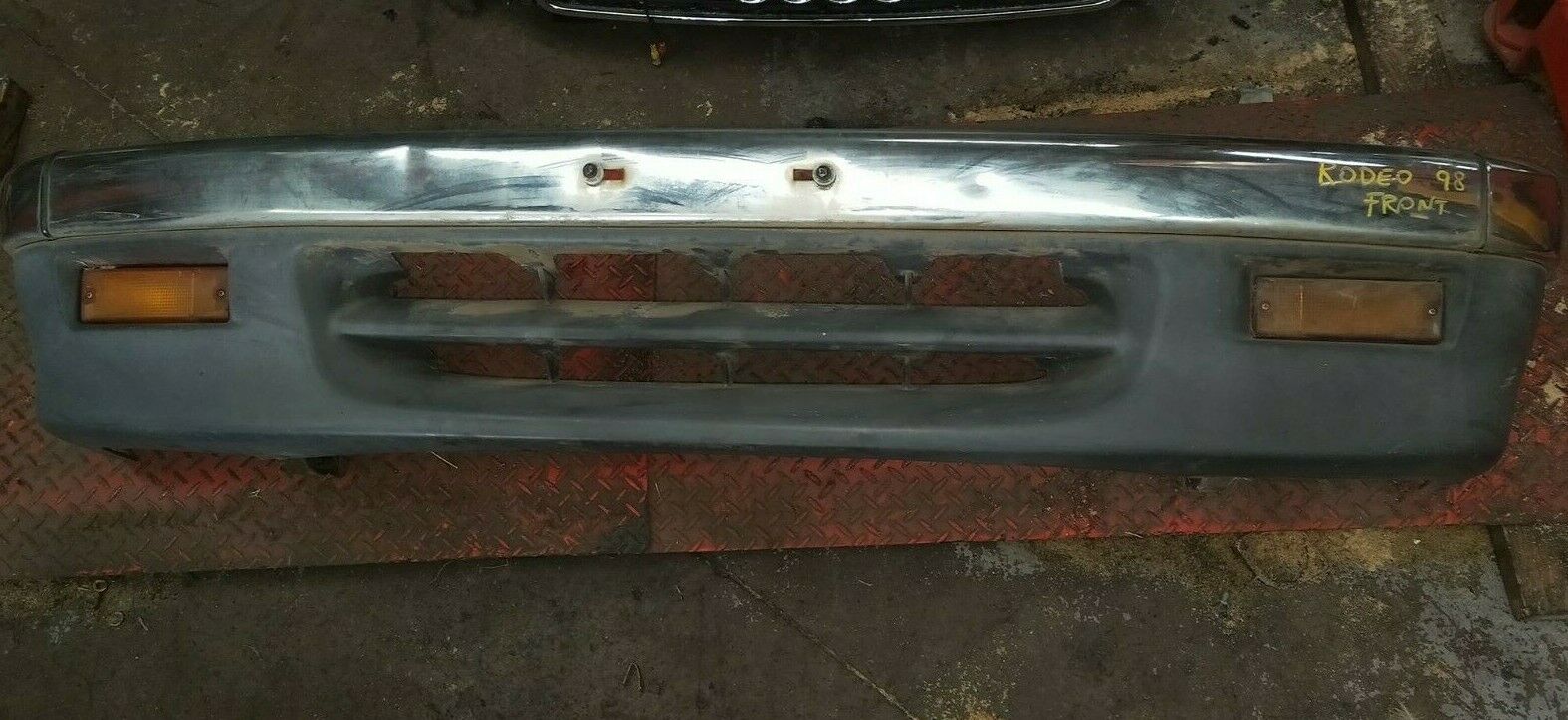 HOLDEN RODEO 1998 MODEL FRONT BUMPER BAR FITS 07/98-02/03 CHROME AND ...