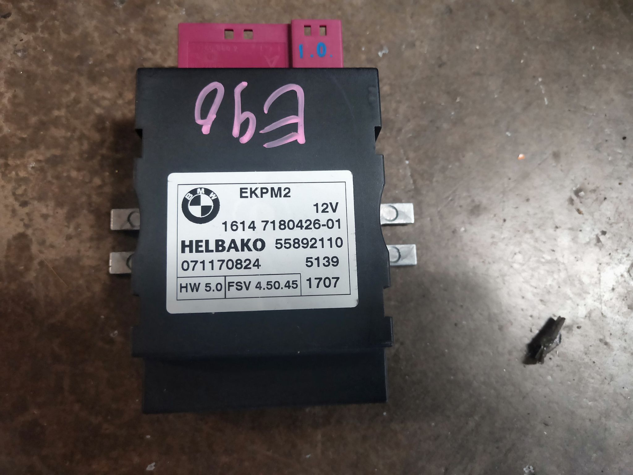 BMW E90 FUEL PUMP CONTROL MODULE/KIT ECU EKPM2 1614 718042601 HELBAKO