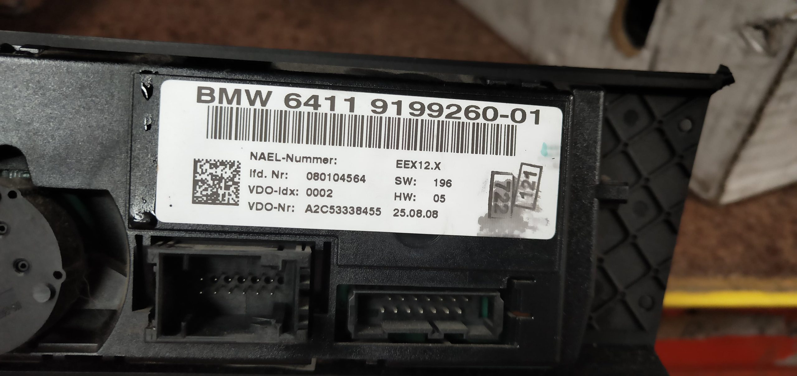 BMW E90 3SERIES MODEL AC CLIMATE CONTROL UNIT 6411 919926001 FITS 08