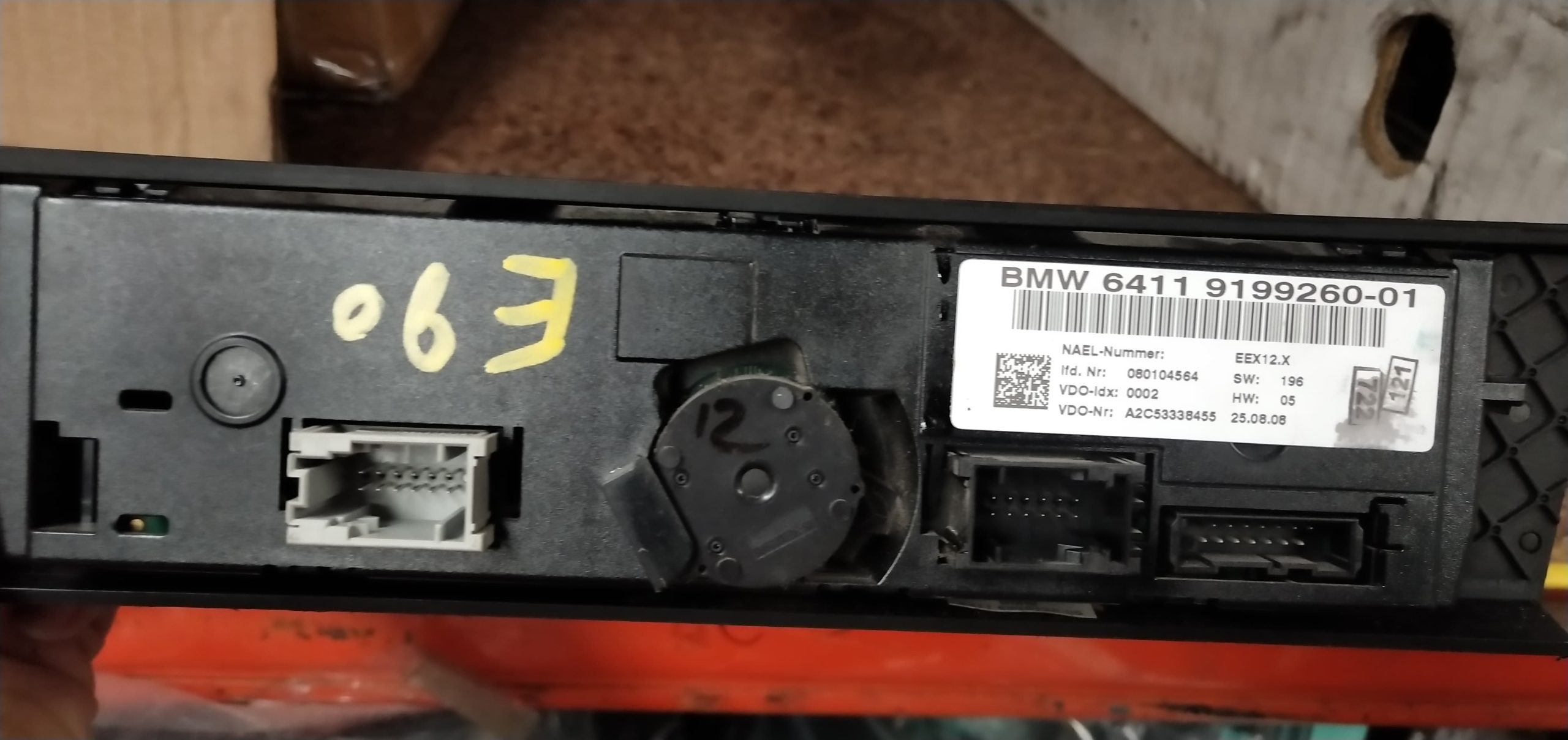 BMW E90 3SERIES MODEL AC CLIMATE CONTROL UNIT 6411 919926001 FITS 08
